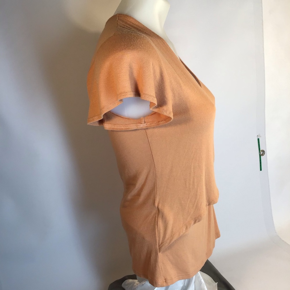 Stargazer brand wrap style top tan small &  medium - Picture 4 of 6